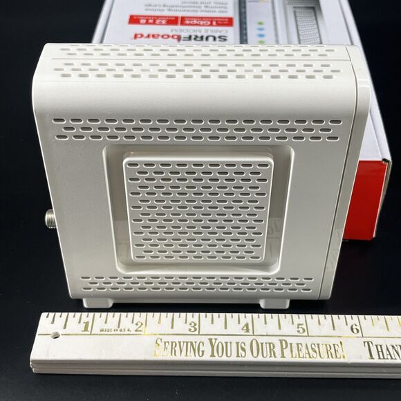ARRIS SURFboard SB6190 Cable Modem 32 x 8 Gigabit DOCSIS 3.0 White with box - Picture 15 of 16